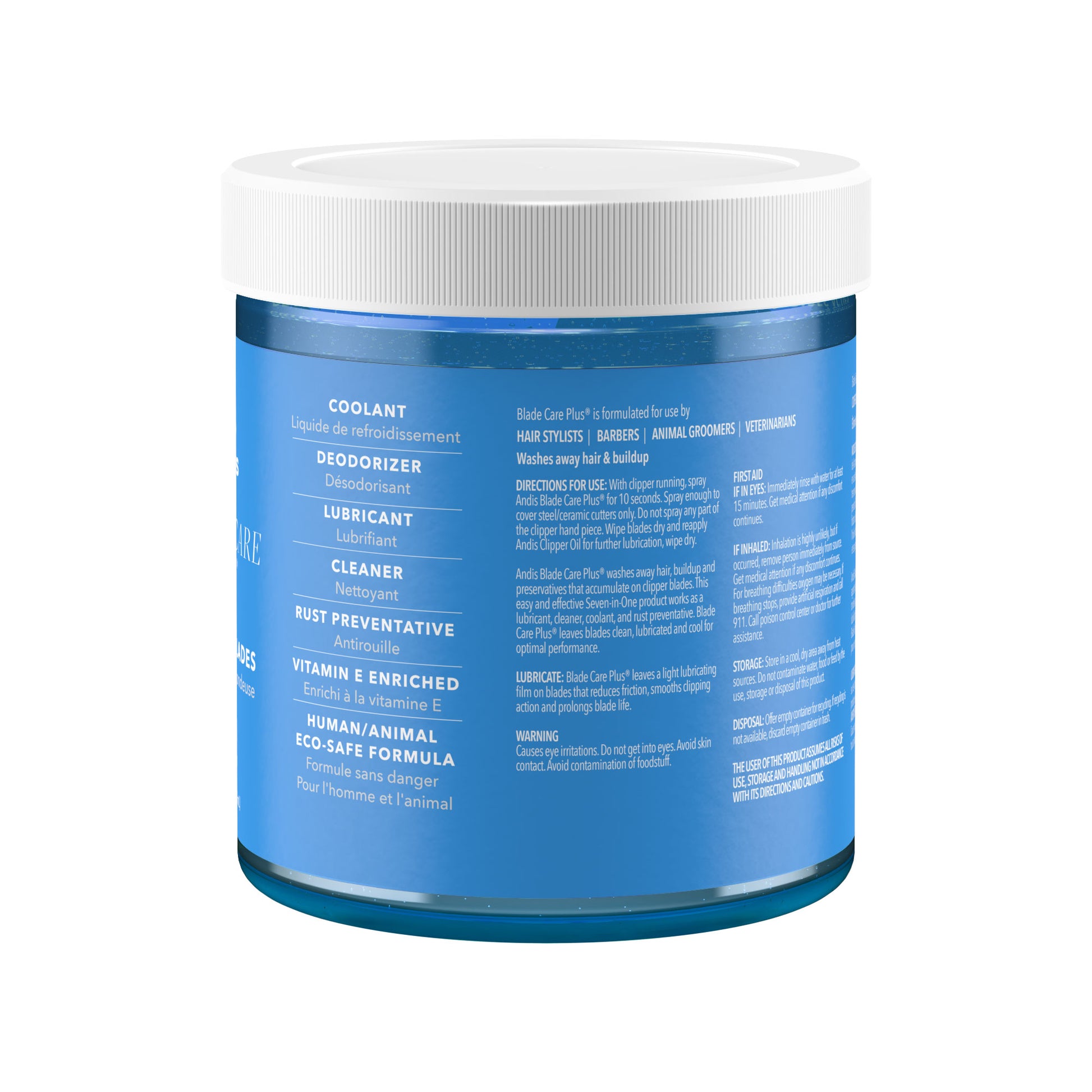 Andis 7-in-1 Blade Care Dip Jar Claims