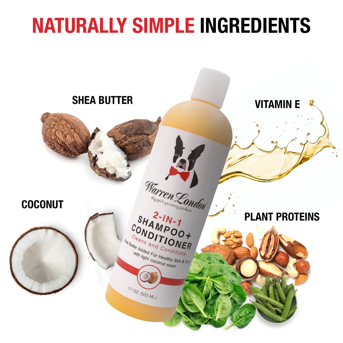Warren London 2-in-1 Pet Shampoo Ingredients