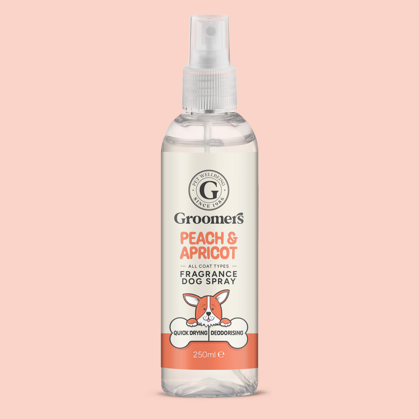 Peach & Apricot Deodorising Dog Fragrance Spray