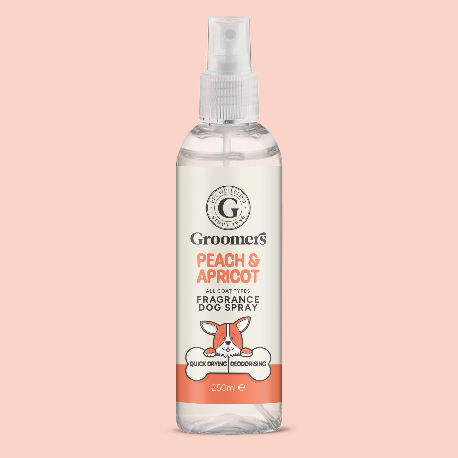 Peach & Apricot Deodorising Dog Fragrance Spray