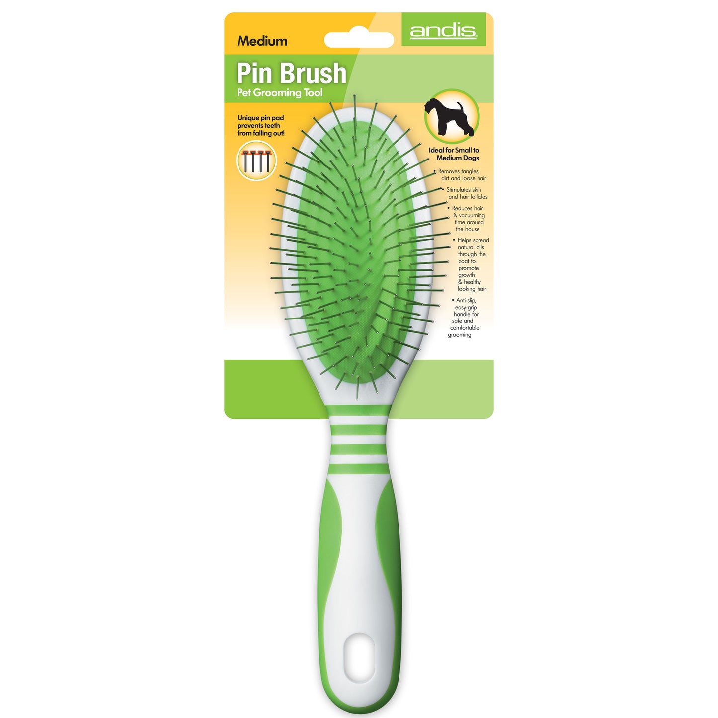 Medium Pin Brush Front Packaging 