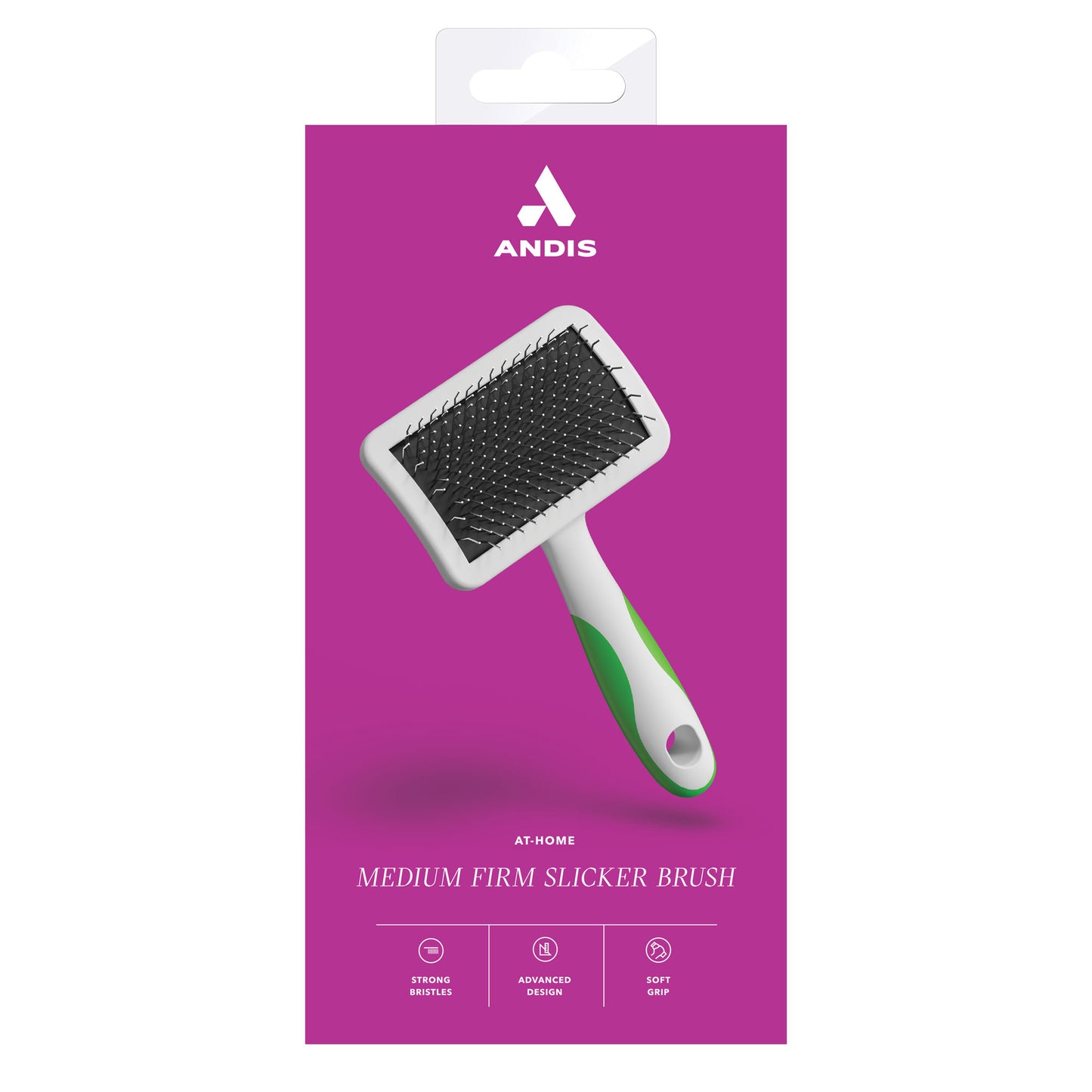 Medium Firm Slicker Brush Front of Pack