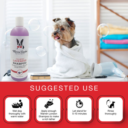 Calming Lavender Dog Shampoo Suggested Use