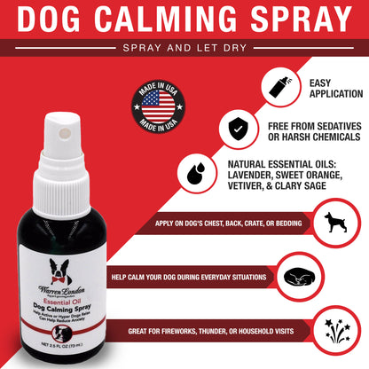 Essential Oil Dog Calming Spray Benefits