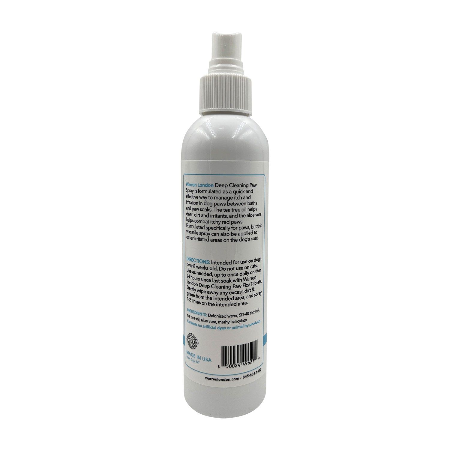 Warren London Deep Cleaning Paw Spray Back of Pack