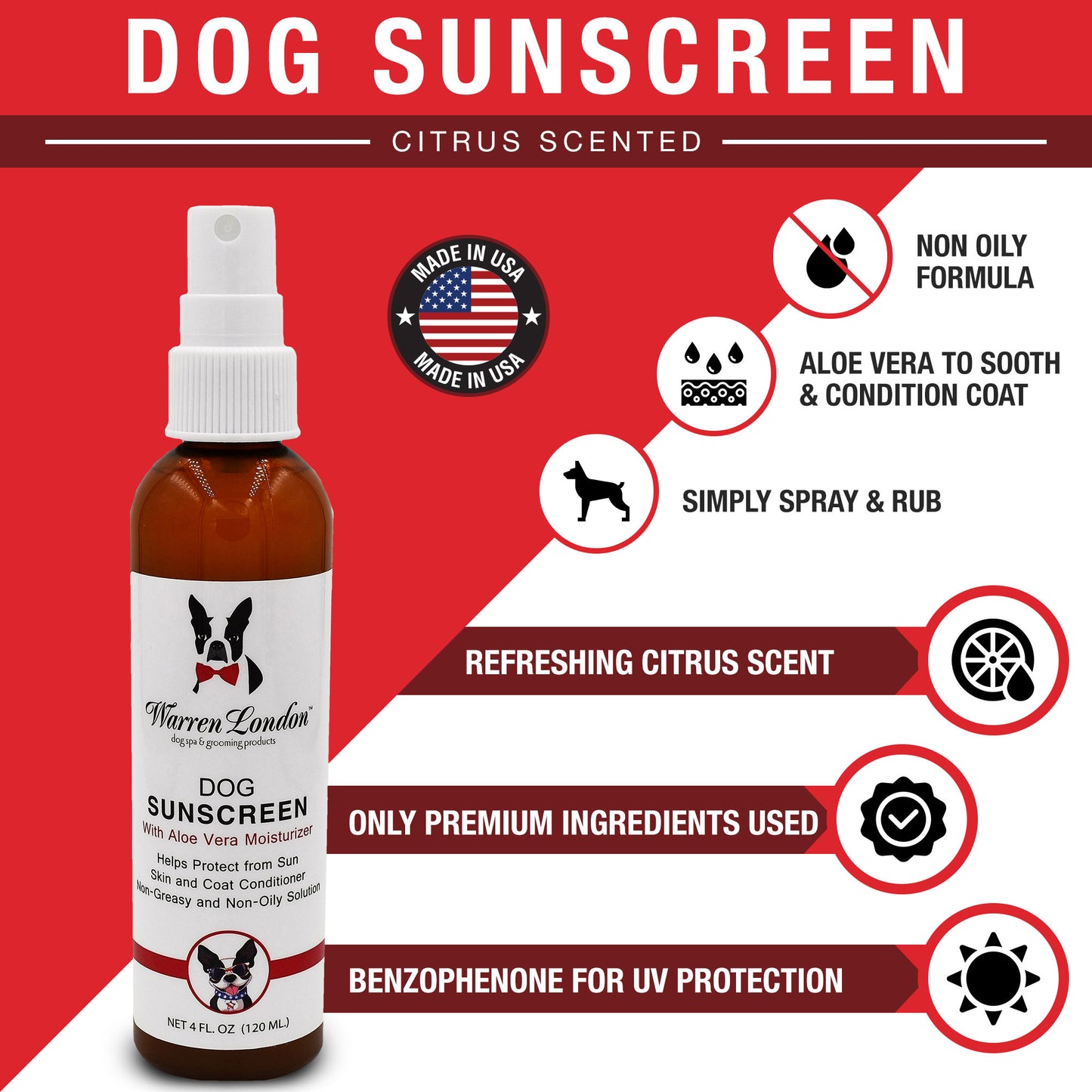 Warren London Dog Sunscreen Benefits