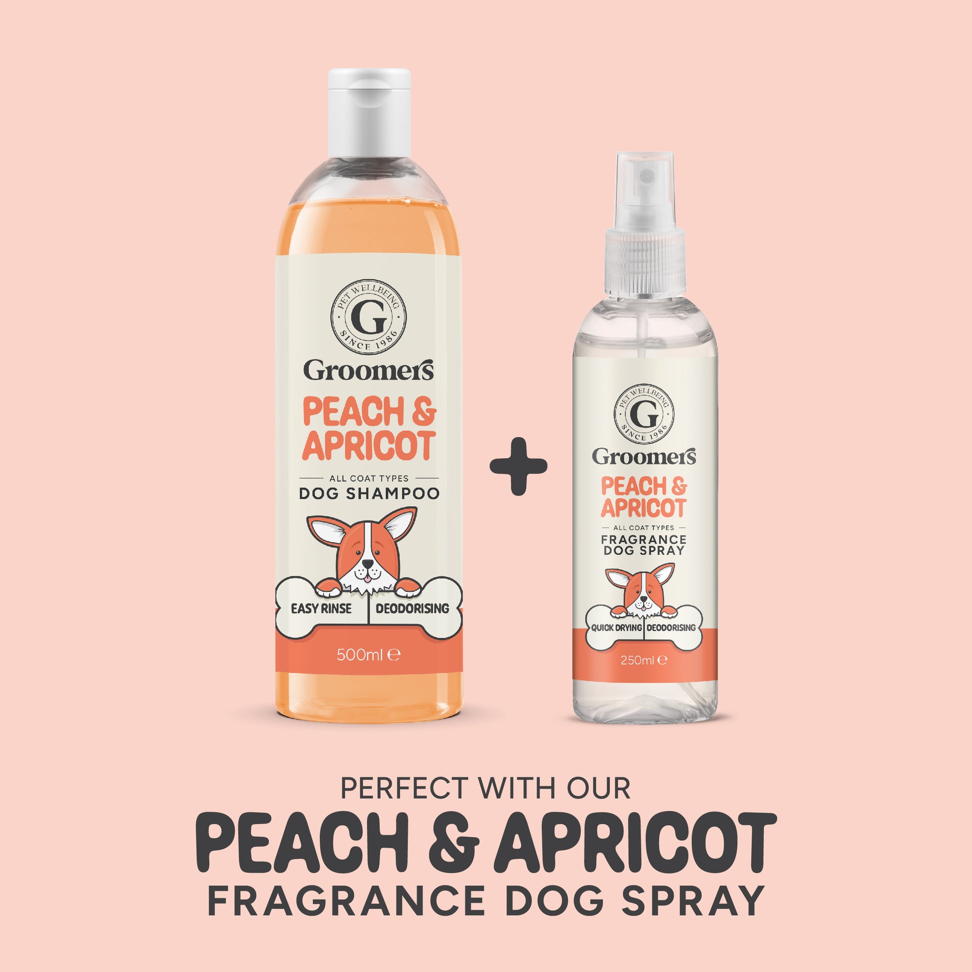 Peach & Apricot Dog Shampoo & Spray