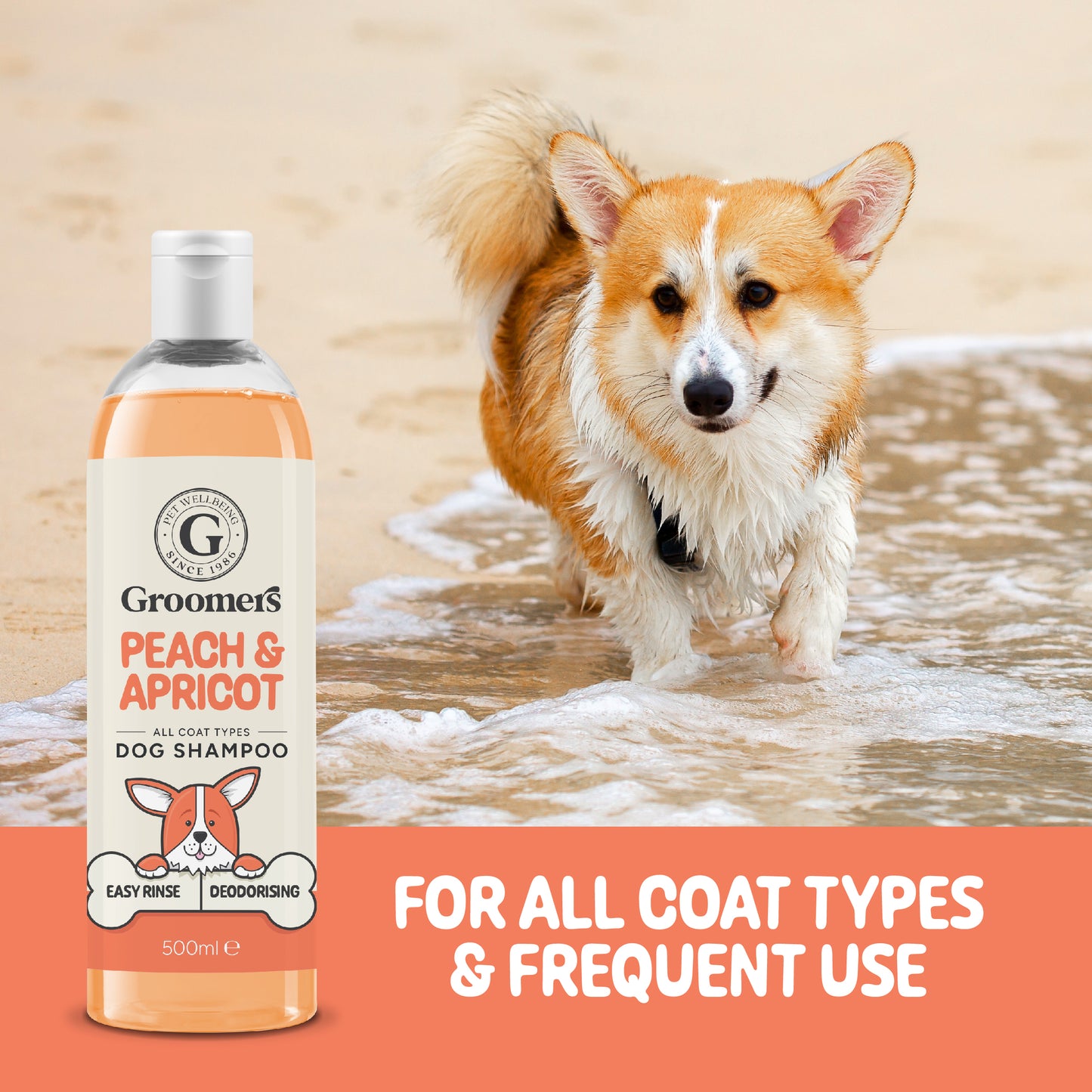 Peach & Apricot Dog Shampoo Frequent Use