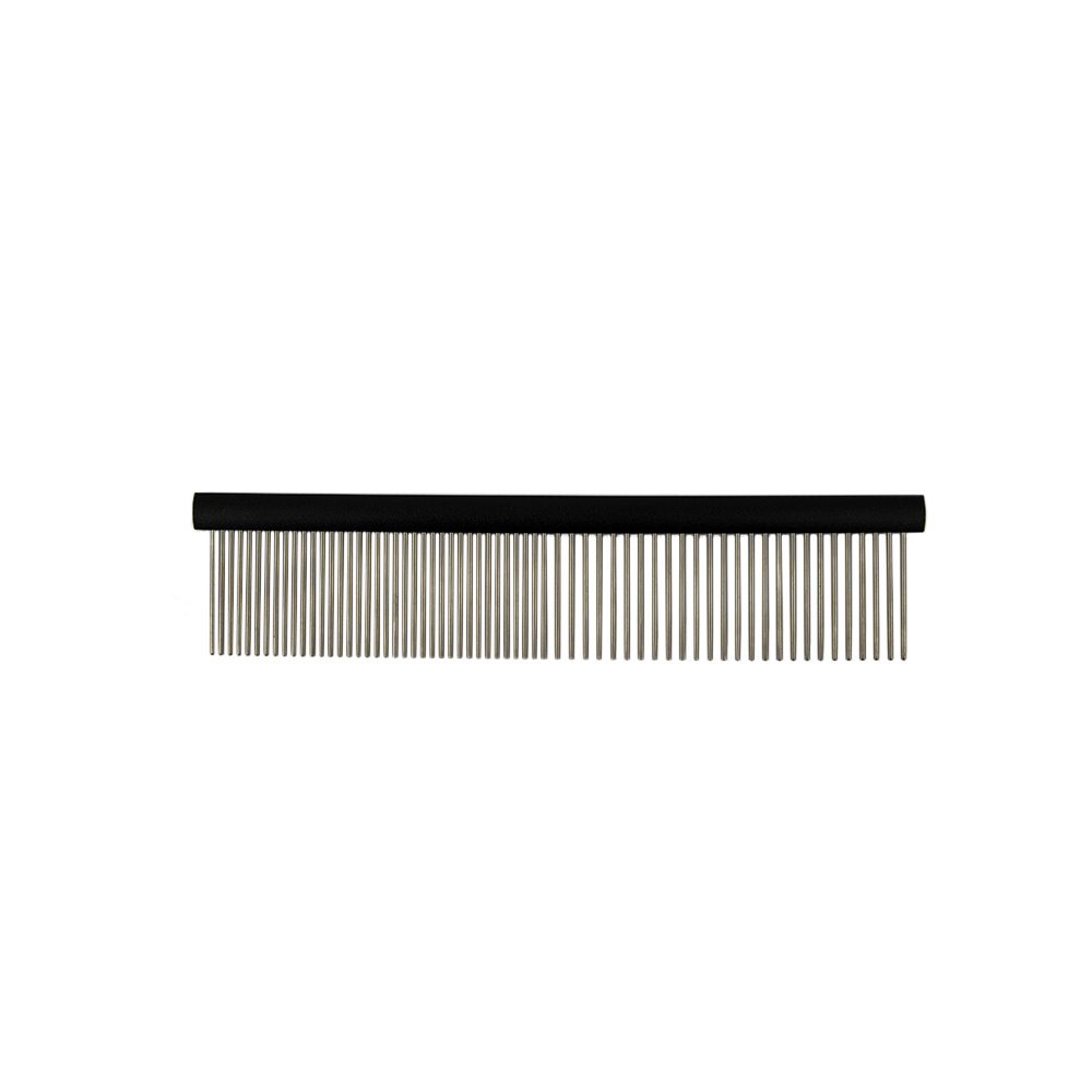 Black Handle Dog Grooming Comb