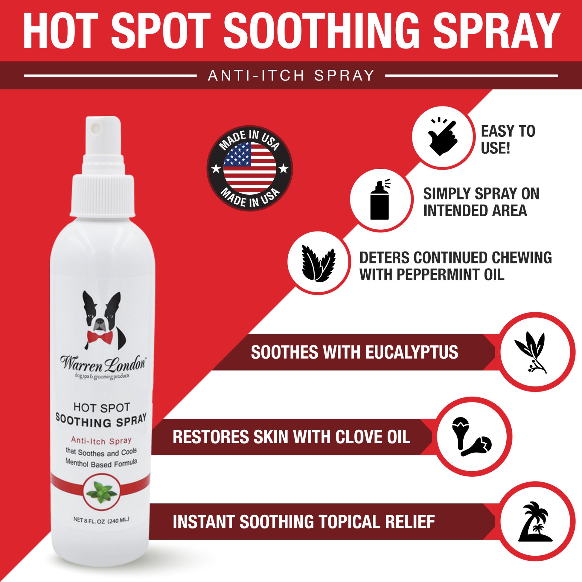 Hot Spot Soothing Spray Benefits