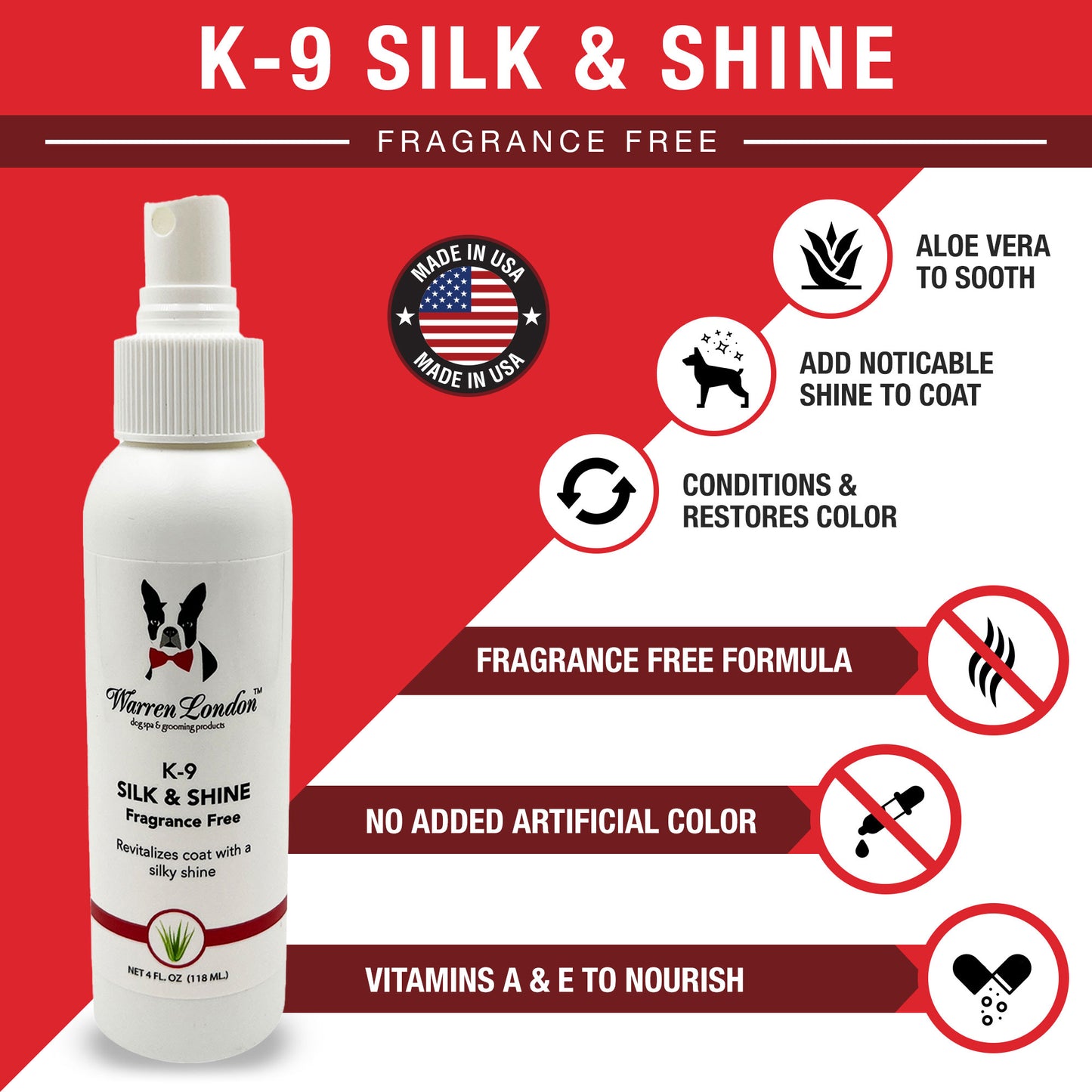 Warren London K-9 Silk and Shine Spray