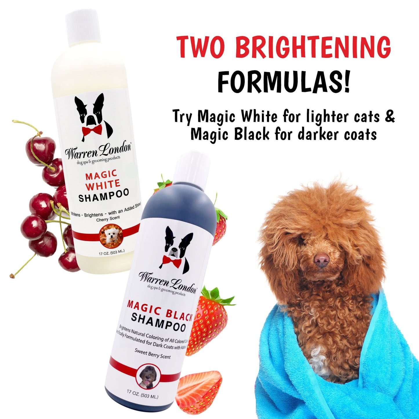 Two Brightening Formulas, Magic White or Magic Black