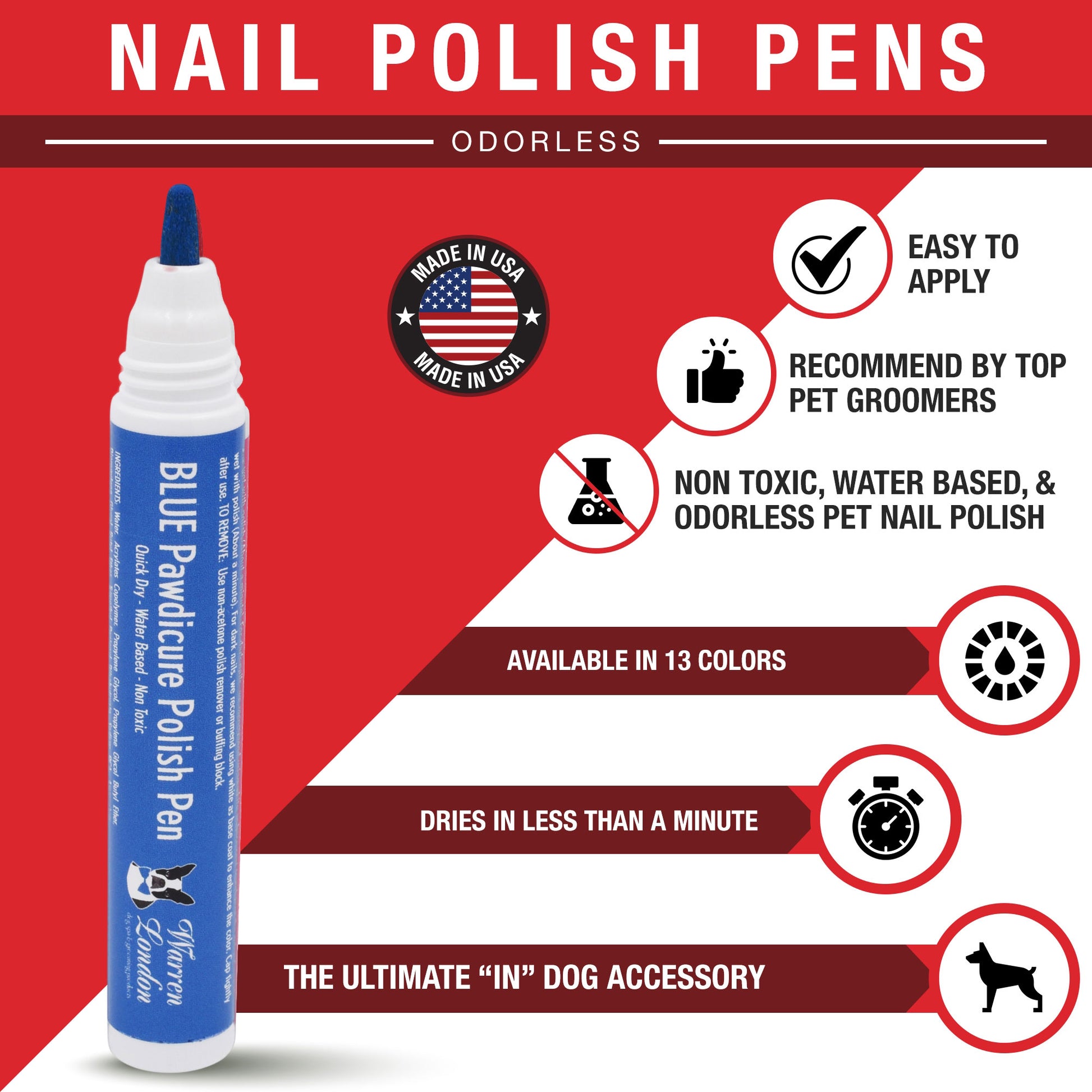 Warren London Pawdicure Polish Pen Information